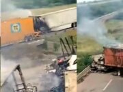 Queman tráileres en Sinaloa; ejecutan a tres