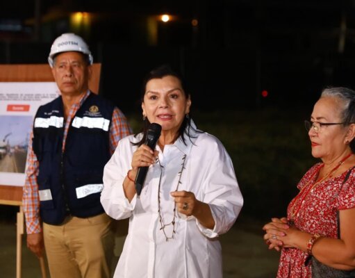 Alcaldesa Yolanda Osuna inaugura alumbrado en 6.2 kilómetros de la vía Villahermosa-La Isla