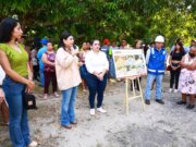 Cumple Yolanda Osuna con pavimentación de 2.5 km de carretera en Huapinol, Villa Parrilla