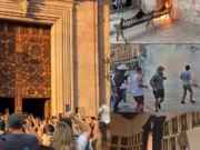 Toman palacio de gobierno de Michoacán en protesta por asesinato de Carlos Manzo