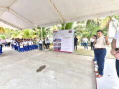 Anuncia el gobernador Javier May en Paraíso la construcción de planta potabilizador