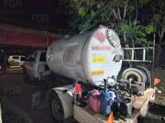 Asegura FGR 7 mil 700 litros de gas LP en Tenosique, Tabasco
