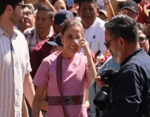 Le lastiman un ojo a Sheinbaum en Nayarit