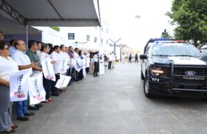 Entrega Javier May 1,163 unidades de equipamiento para el fortalecimiento de de seguridad de los municipios