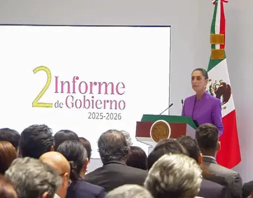 Sheinbaum presume avances en seguridad, economía y bienestar durante su Segundo Informe de Gobierno