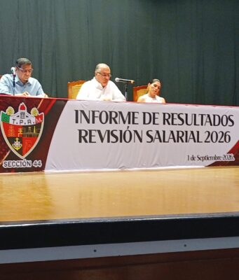 Rechazo unánime en la Sección 44 del STPRM al aumento salarial del 4%