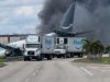 Avión de carga de Prime Air se sale de la pista e impacta vehículos en el Aeropuerto Internacional de Miami
